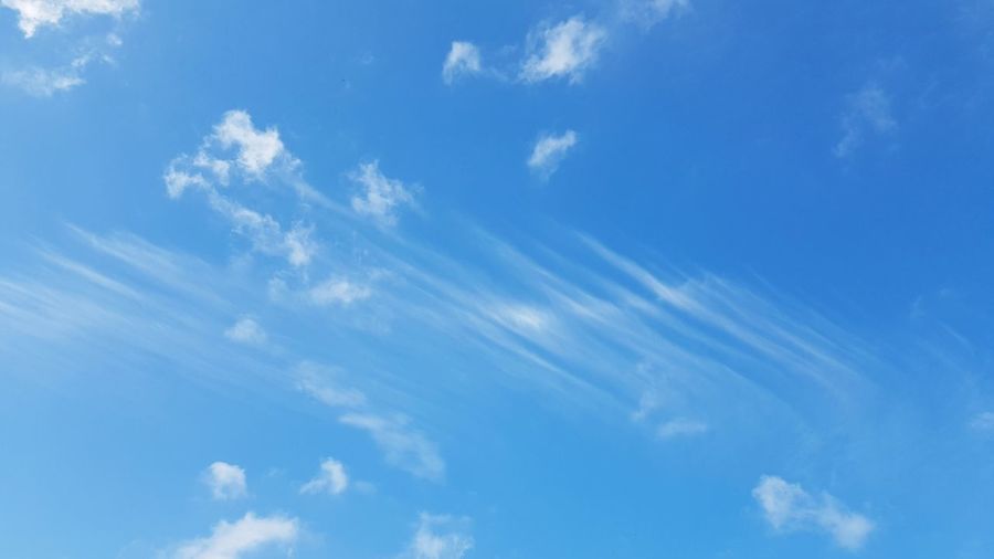 Low angle view of blue sky