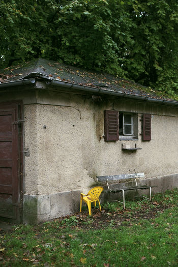 Built structure with trees in background