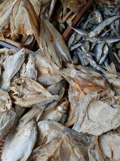 Full frame shot of dried for sale in market