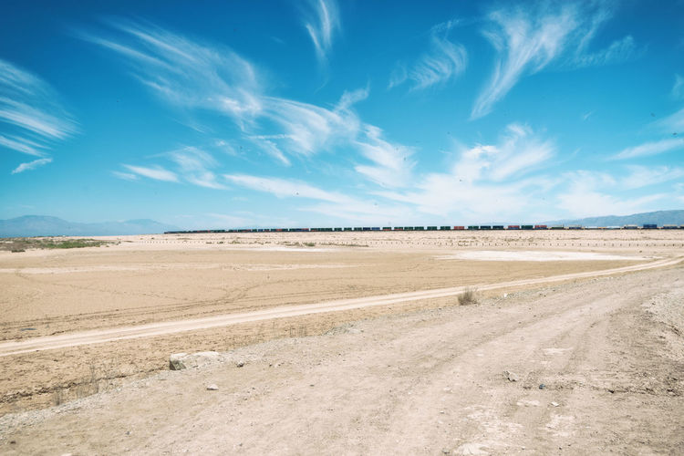 Scenic view of road against sky
