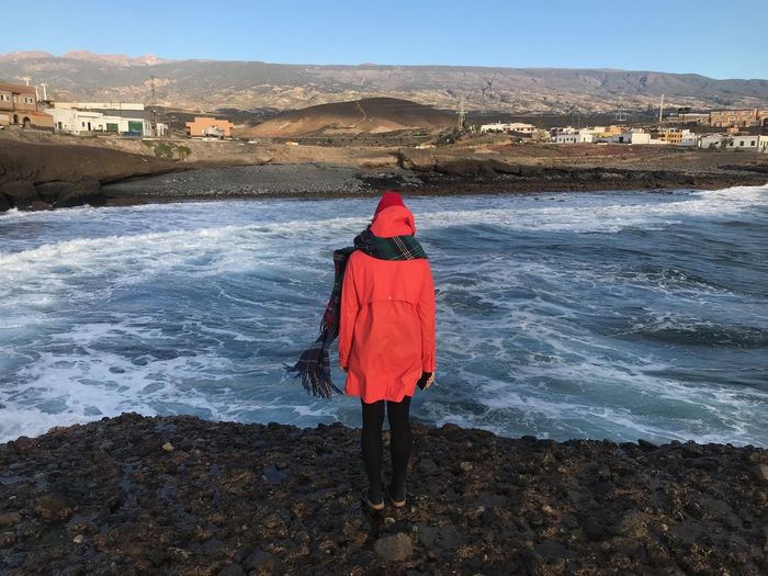 Girl near the ocean