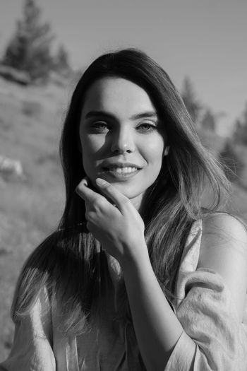Portrait of a smiling young woman