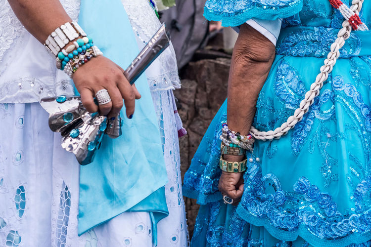 Candomble fans revere iemanja during the religious festival 