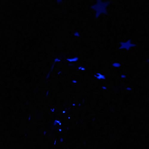 Illuminated lights at night
