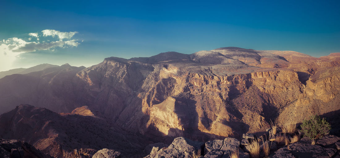 View of rock formations