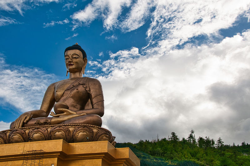 Dordenma, one of the tallest buddha statues of the world in thimphu, bhutan