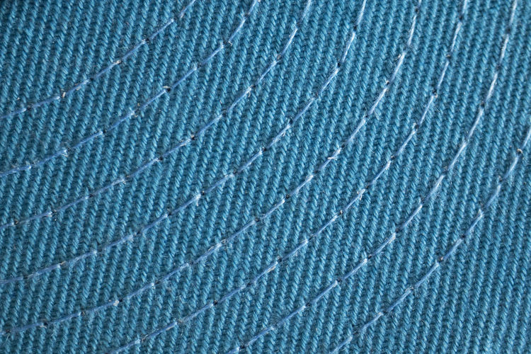 Full frame shot of blue mat