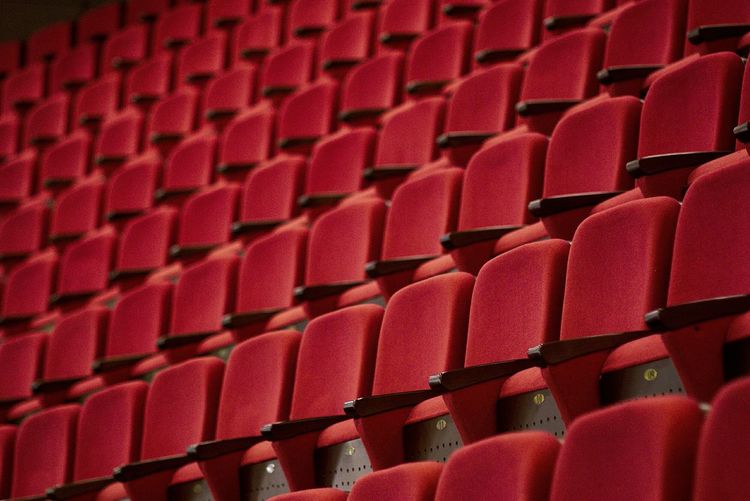 Full frame shot of empty seats