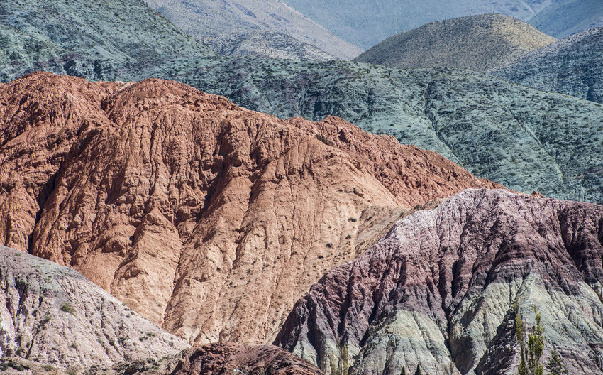 Colourful limestone mountains in jujuy / argentina
