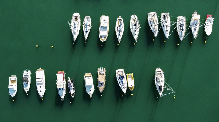 Boats from above