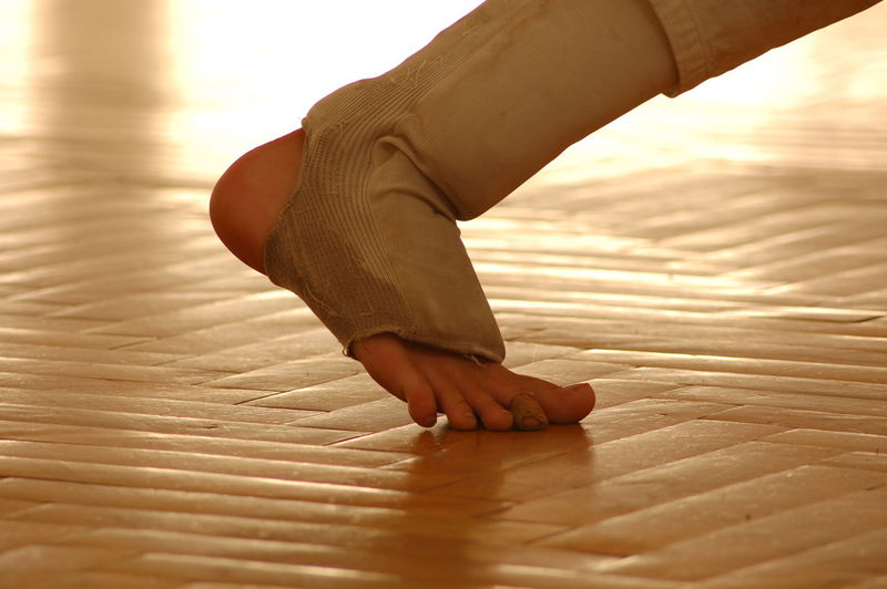Low section of barefoot