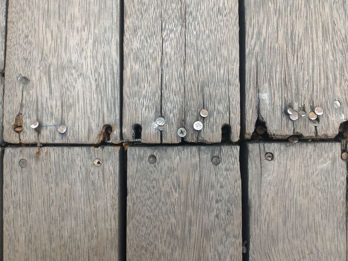 Full frame shot of old wooden door