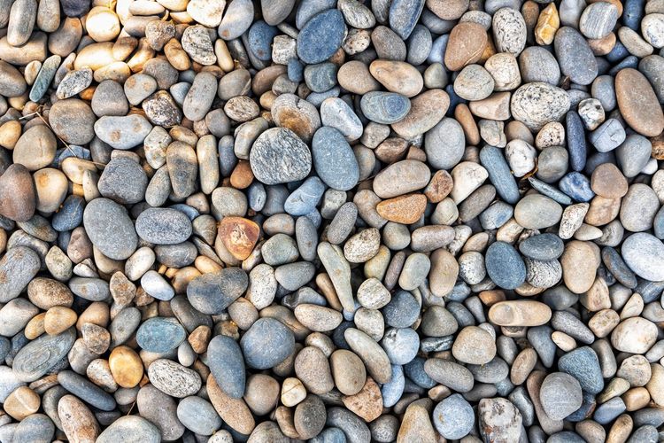Full frame shot of pebble stones
