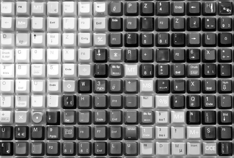 Full frame shot of computer keyboard