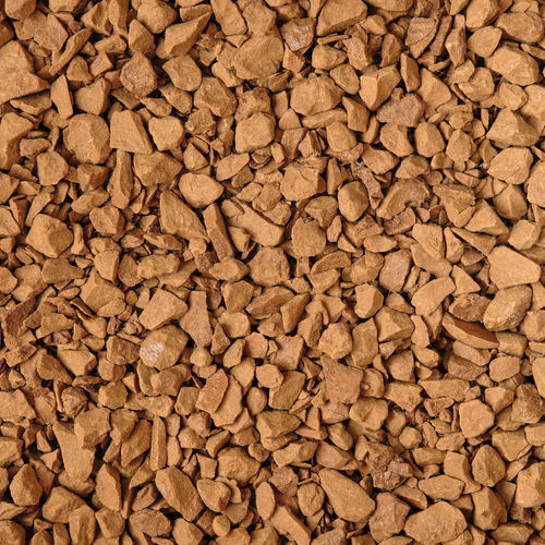 Close up of freeze dried instant coffee, food background.