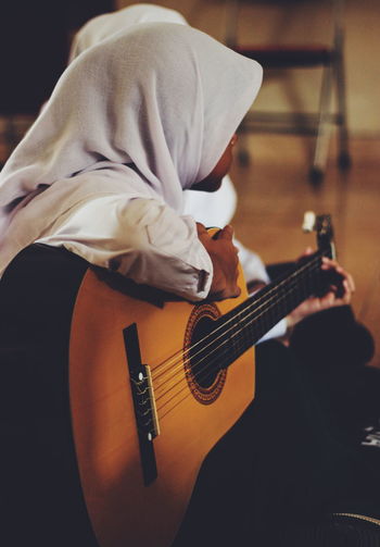 Close-up of guitar