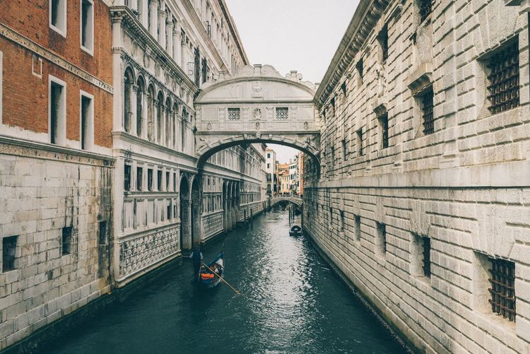 Grand canal amidst old buildings