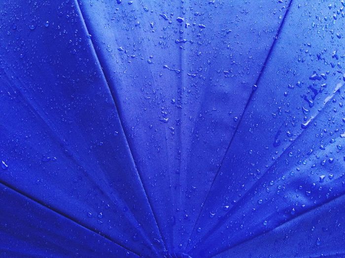 Full frame shot of wet blue rainy season
