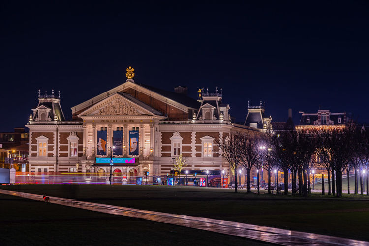Light decoration in amsterdam, concert gebouw 