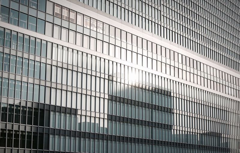 Low angle view of office building