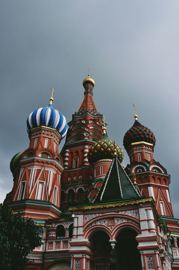 Low angle view of st. basil's cathedral