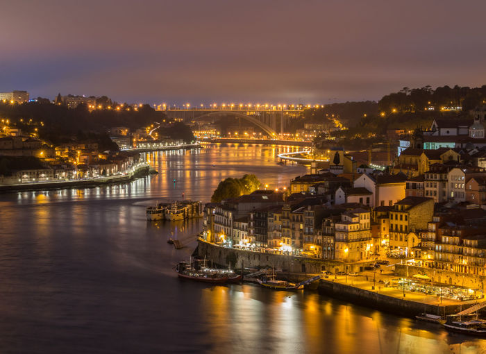 Nightlife in downtown porto