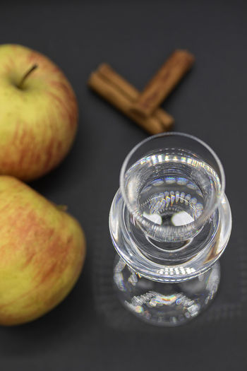 Close-up of apples on table