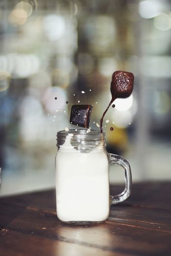Close-up of drink on table