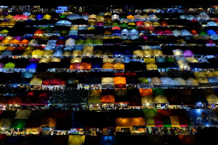 Full frame shot of multi colored shop