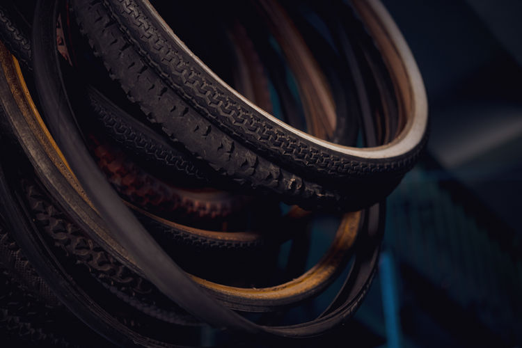 Close-up of tires