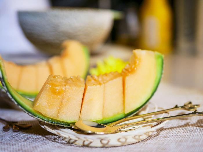 Close-up of sweet melon 