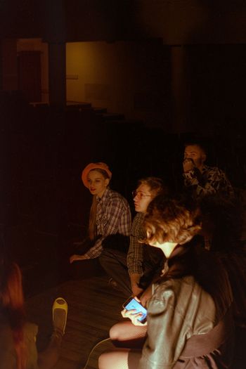 People enjoying at night
