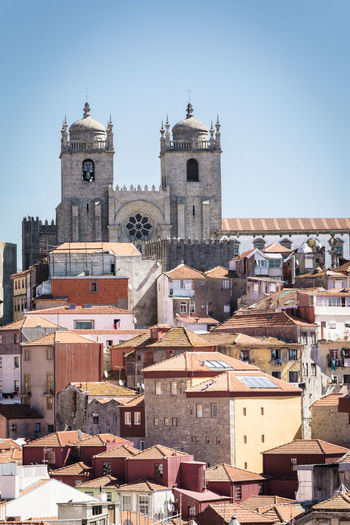View of church in city