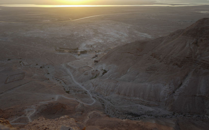 Aerial view of landscape against sky