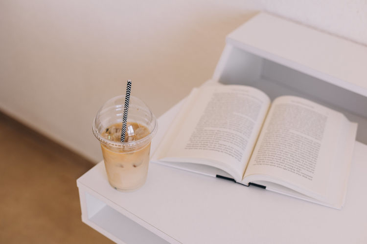Close-up of coffee on table