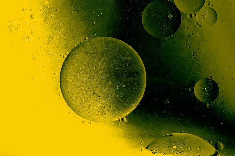 Full frame shot of wet yellow