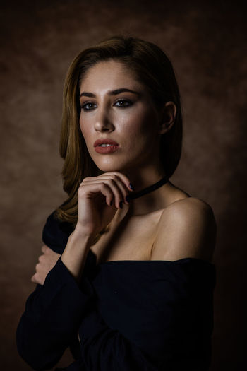 Portrait of a beautiful young woman