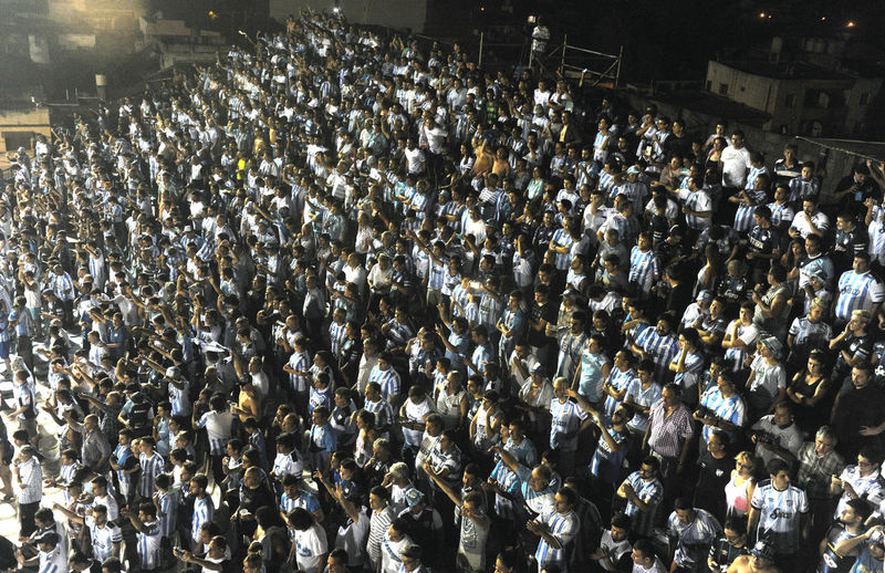 Crowd at night