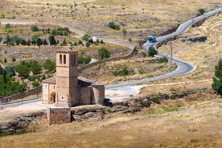 Built structure on landscape