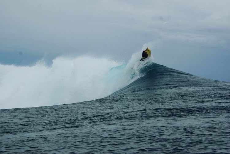 Surfing dangerous waves