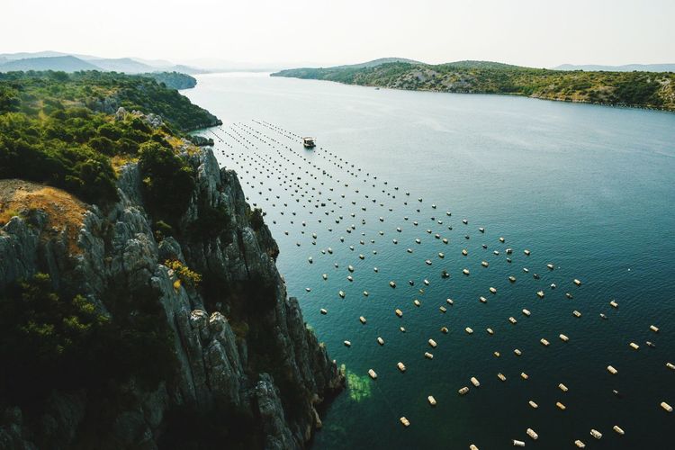 Scenic view of calm sea