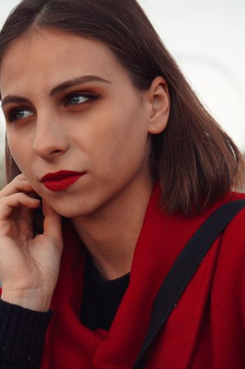 Portrait of beautiful woman