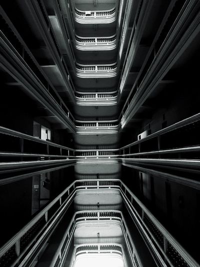 VIEW OF ILLUMINATED UNDERGROUND WALKWAY