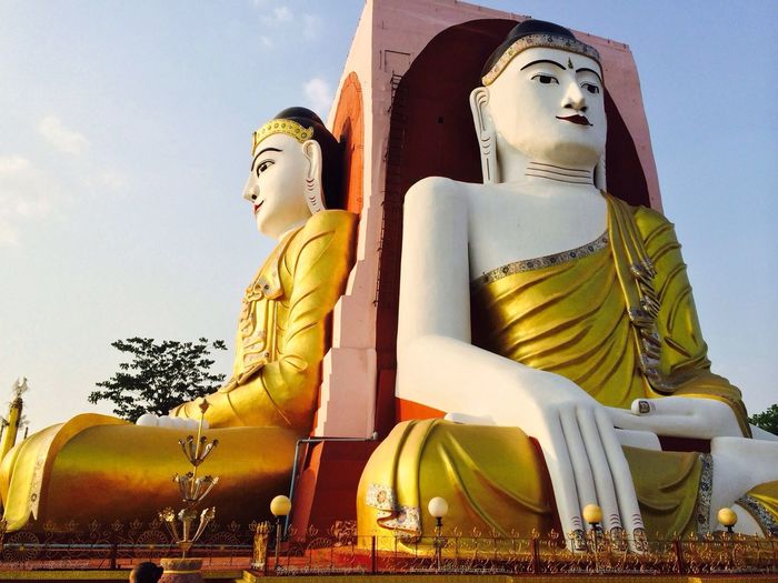 Low angle view of statue