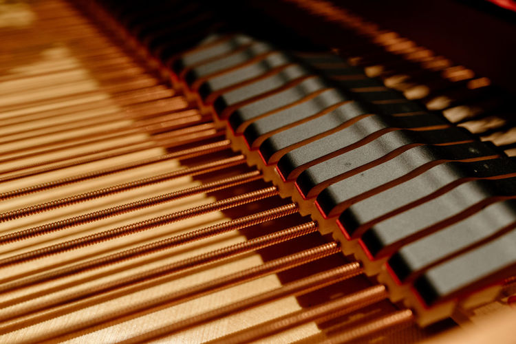 Close-up of piano