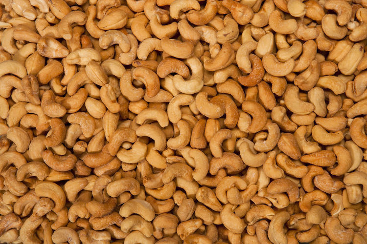 Full frame shot of cashews