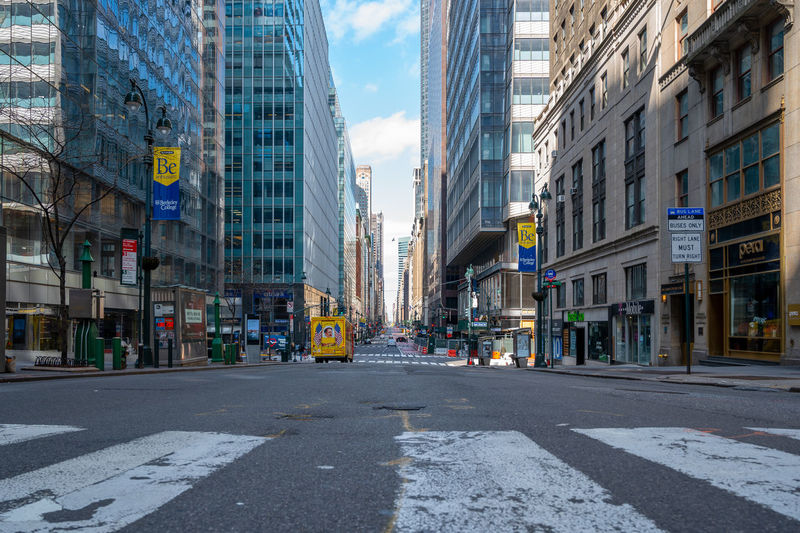 Empty streets - nyc - coronavirus pandemic 