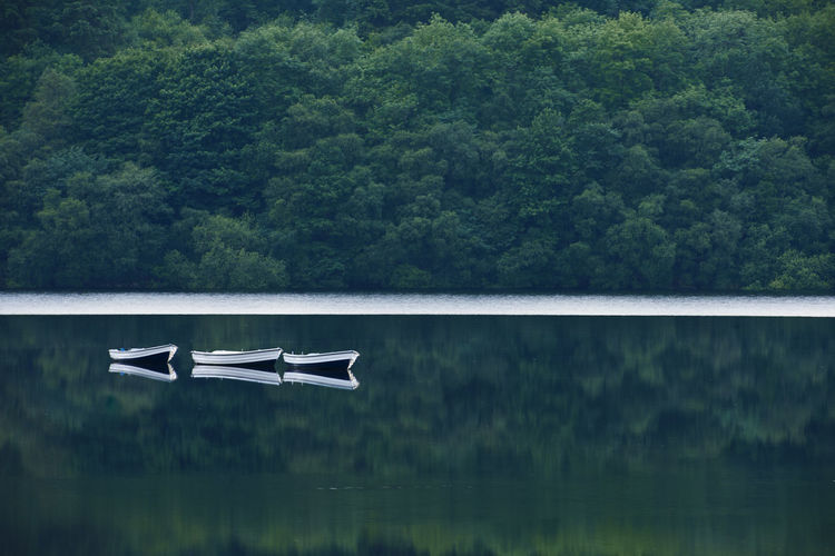 Boats in a calm lake