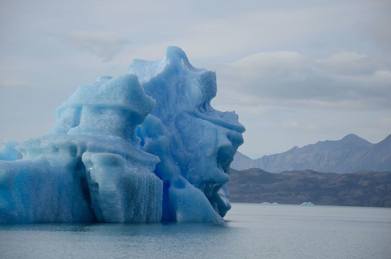 Icebergs on lake argentino, a sunny autumn afternoon, santa cruz province, argentino. 6