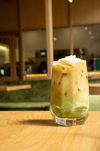 Close-up of drink on table